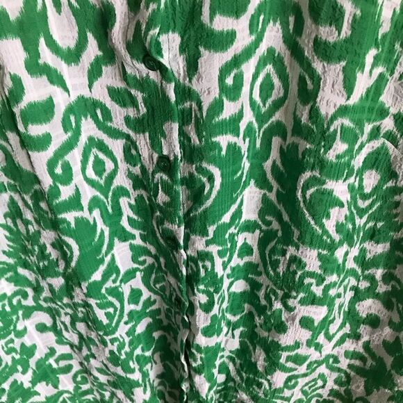 Tamara H. blouse Top green plus SZ 2X New with tags buttons ties New with tags - Picture 3 of 4